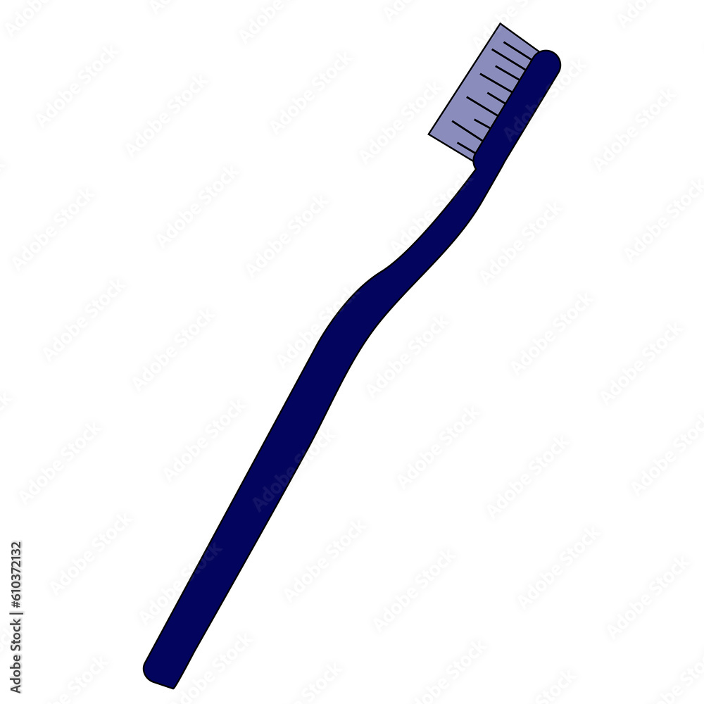 simple flat plastic toothbrush dark blue navy simple flat plastic toothbrush dark blue navy