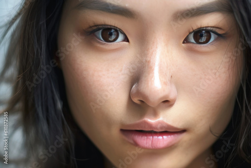 Young asian woman with beautiful skin, Generative AI © HiroSund