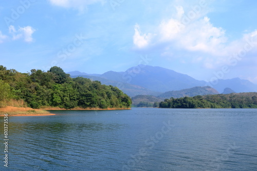 the lake in front of the peruvannamuzhi (peruvannamoozhi) dam, Kuttyady (Kuttiady, Kuttyadi), Kerala, India