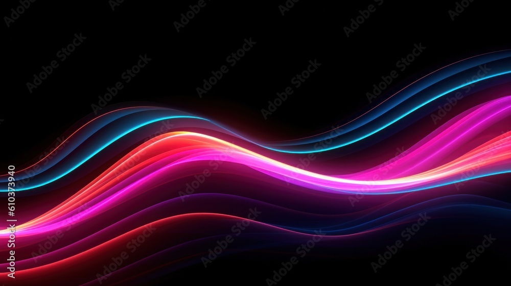 Vivid holographic neon background. Illustration AI Generative. Vivid holographic neon background. Illustration AI Generative.