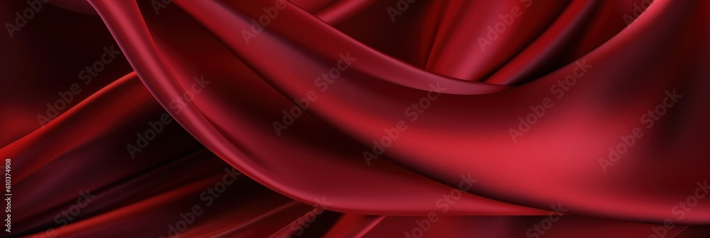 Fototapeta premium Luxury silk wave background. Illustration Generative AI.