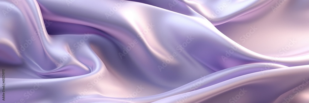 Fototapeta premium Luxury silk wave background. Illustration Generative AI.