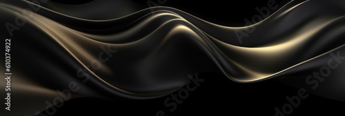 Luxury silk wave background. Illustration Generative AI.
