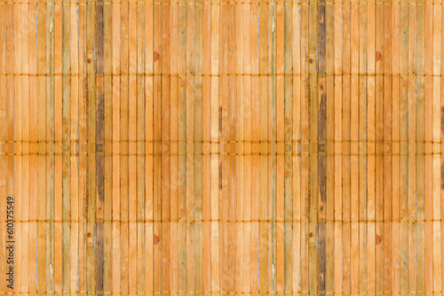 Bamboo pattern  brown straw mat as abstract texture background