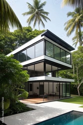 Modern house, generative ai