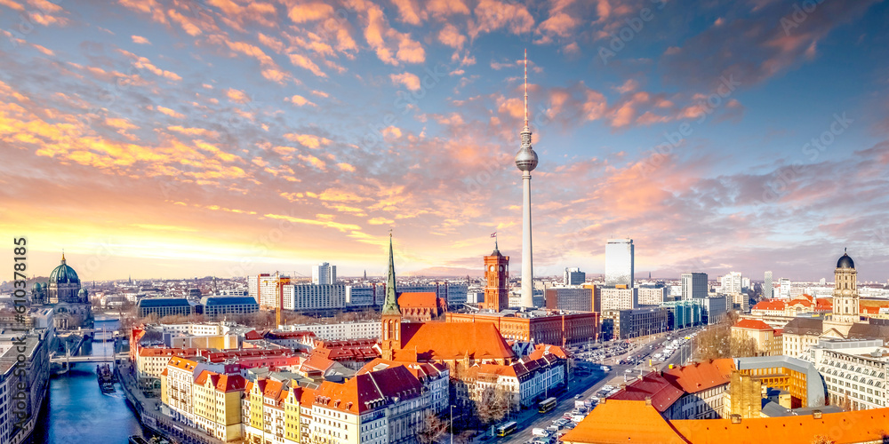 Fototapeta premium Fernsehturm, Berlin, Deutschland 