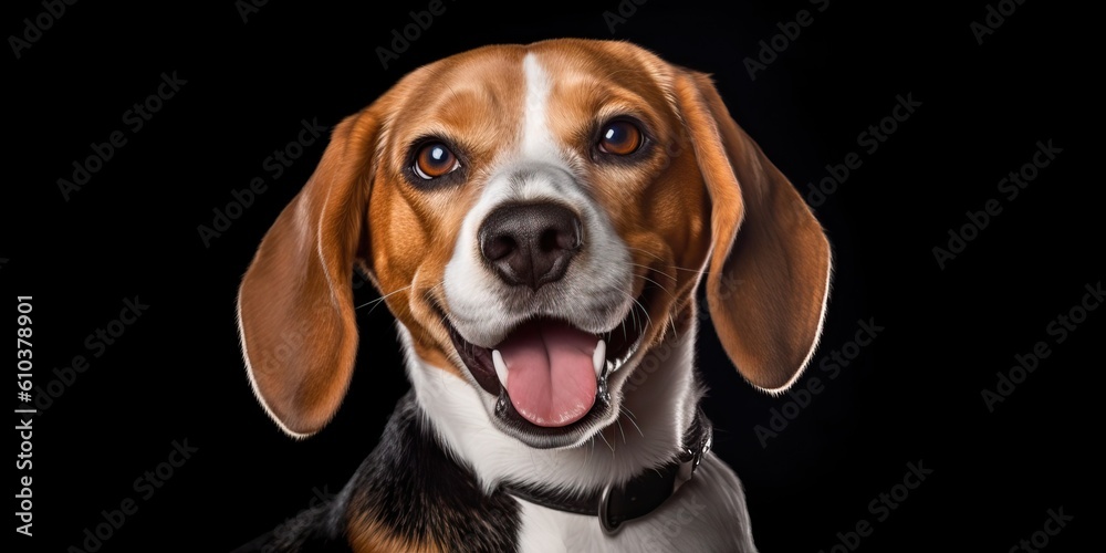 Beagle dog portrait, generative ai