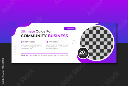 Business Facebook Cover Or Social Media Banner design template