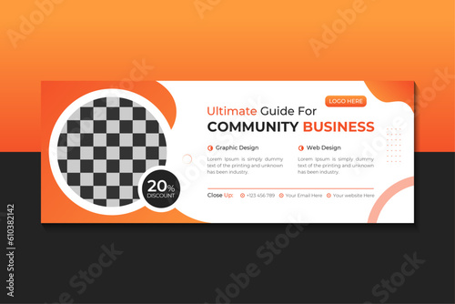 Business Facebook Cover Or Social Media Banner design template