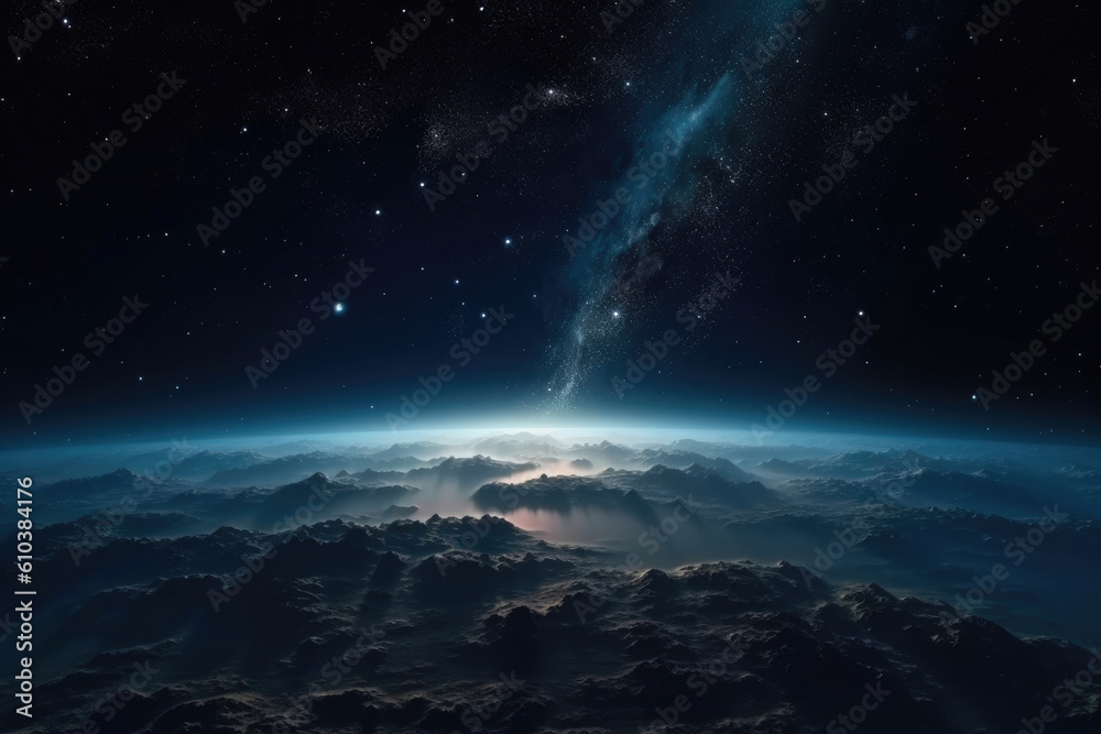 Stellar Oasis: Mesmerizing Stars in Celestial Abundance. Generative AI