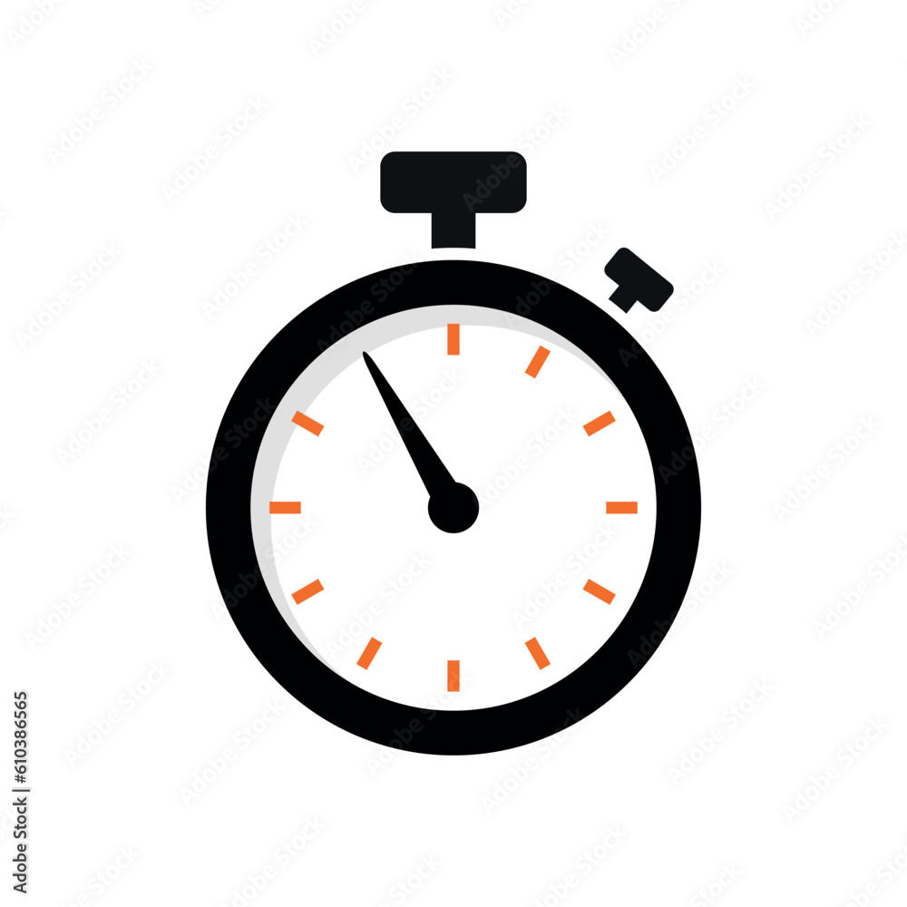 Trendy Simple Stopwatch Icon Vector Illustration Template Trendy Simple Stopwatch Icon Vector Illustration Template