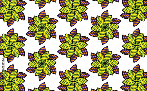 Mandalas flowers pattern art design for modified your new art work design print, sticker, embroidery ethnic ikat and other.