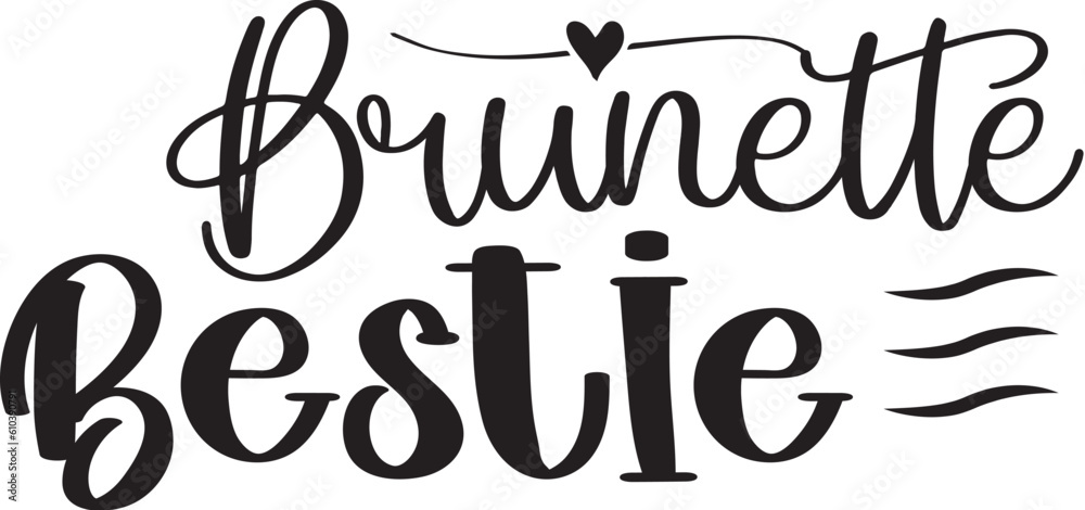 Obraz premium best friends svg
