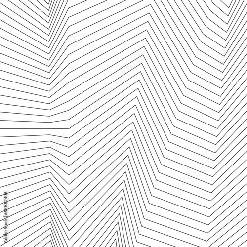 Abstract background with deformation lines. Texture with distorted waves. Vector illustration with 3d effect.
