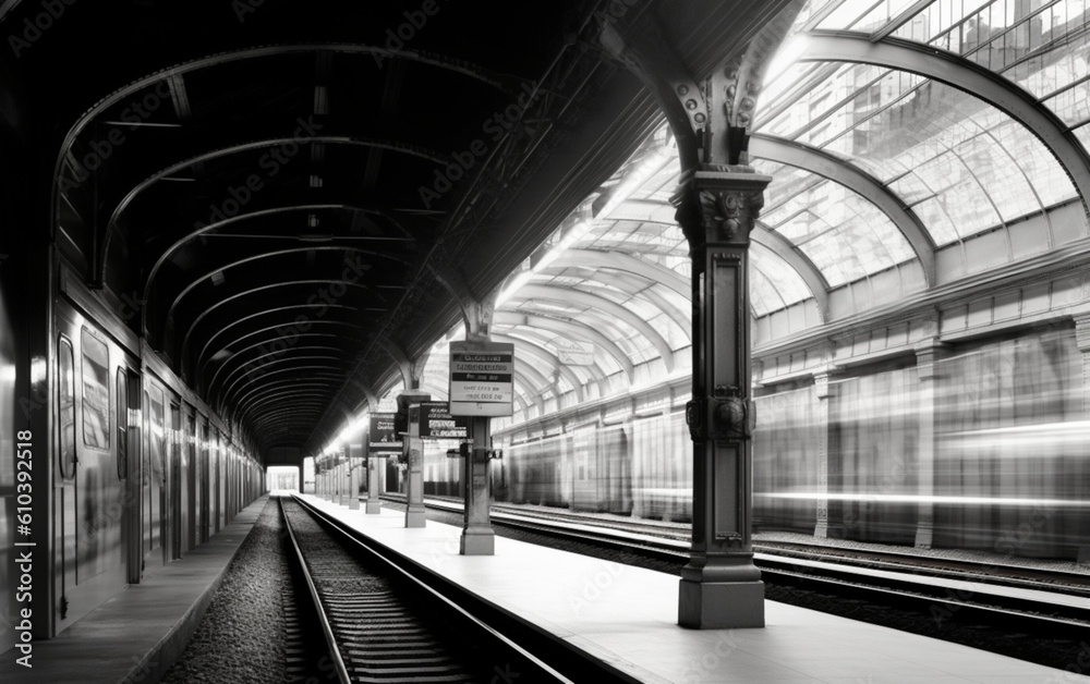 Obraz premium train station