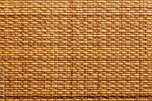 seamless plain bamboo mat texture closeup, abstract texture background . generative ai