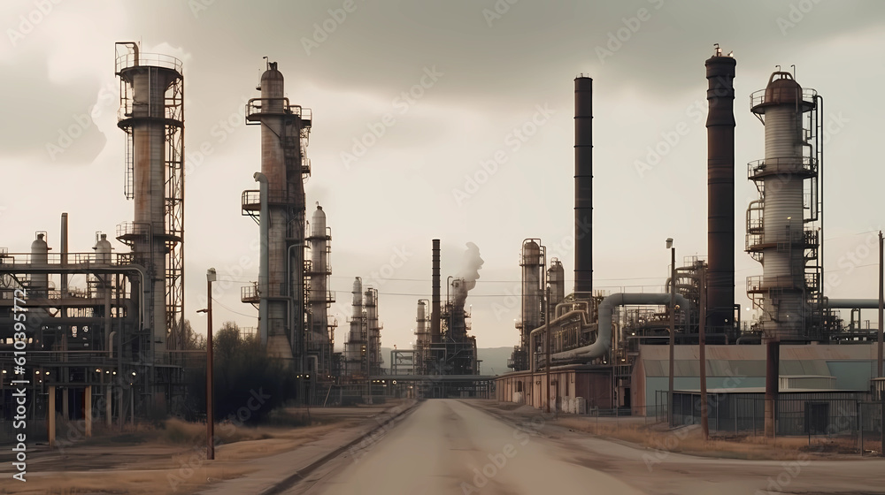 Refinery industry engineer are working and discussing at front oil and gas industrial factory,Oil refinery plant for industry Refinery industry engineer are working and discussing at front oil and gas industrial factory,Oil refinery plant for industry
