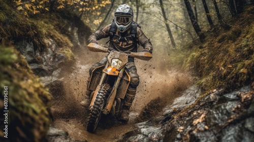Embracing the challenge, the dirt bike takes on the untamed jungle © Omkar