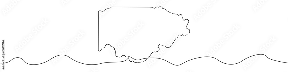 Map of the state of Illinois icon line continuous drawing vector. One line Map of the state of Illinois icon vector background. Map of the state of Illinois icon. Continuous outline of a Map of the st Map of the state of Illinois icon line continuous drawing vector. One line Map of the state of Illinois icon vector background. Map of the state of Illinois icon. Continuous outline of a Map of the st
