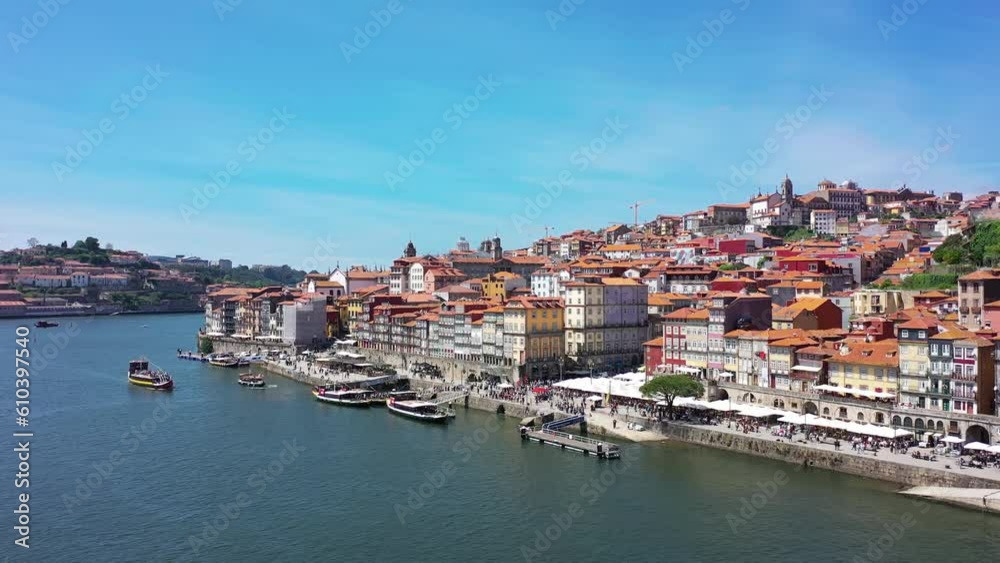 Aerial video of the city of Porto, Portugal Aerial video of the city of Porto, Portugal