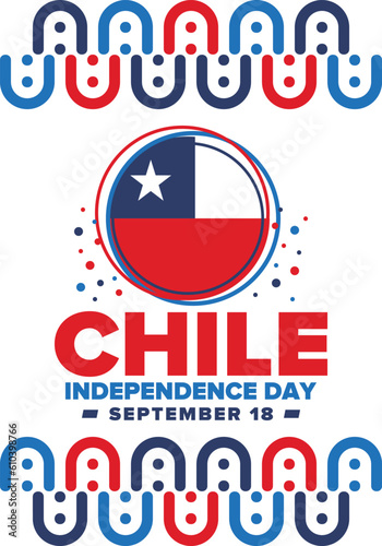 Free Download Chile Independence Day. Happy national holiday Fiestas Patrias. Freedom day. Celebrate annual in September 18. Chile flag. Patriotic chilean design. Poster, card, banner, template, background. Vector - GFXLoad