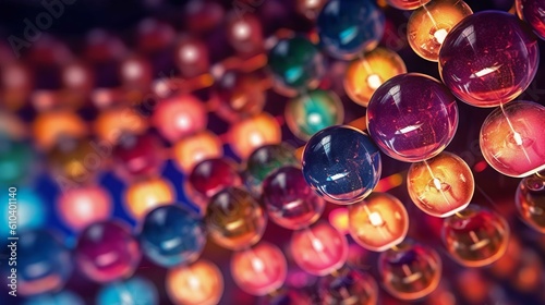 Abstract lottery balls background. Made with Generative AI. 