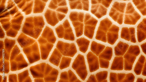  Close up of a giraffe skin pattern. made with generated ai.