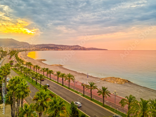 Aerial view of Nice, Cote d'Azur