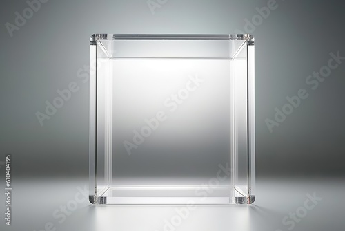 Playful reflections: an empty glass cube capturing the light