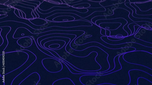 Abstract digital particle wave and lights background, Digital particle cyber or technology background, Animation of seamless loop.