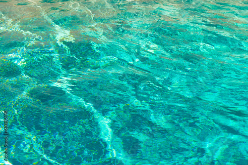 photo of defocused summer bahamas water background. defocused summer water background.