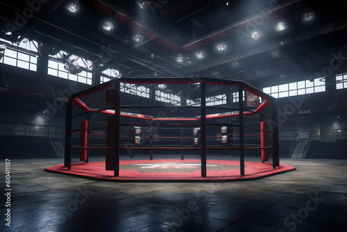 Obraz na plátně MMA, Kickboxing, and Boxing: Explore the Dynamic World of Combat Sports, Athlete