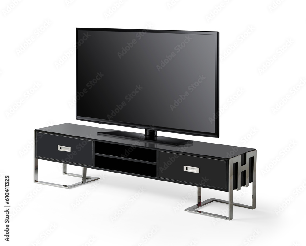 TV table isolated on white background TV table isolated on white background