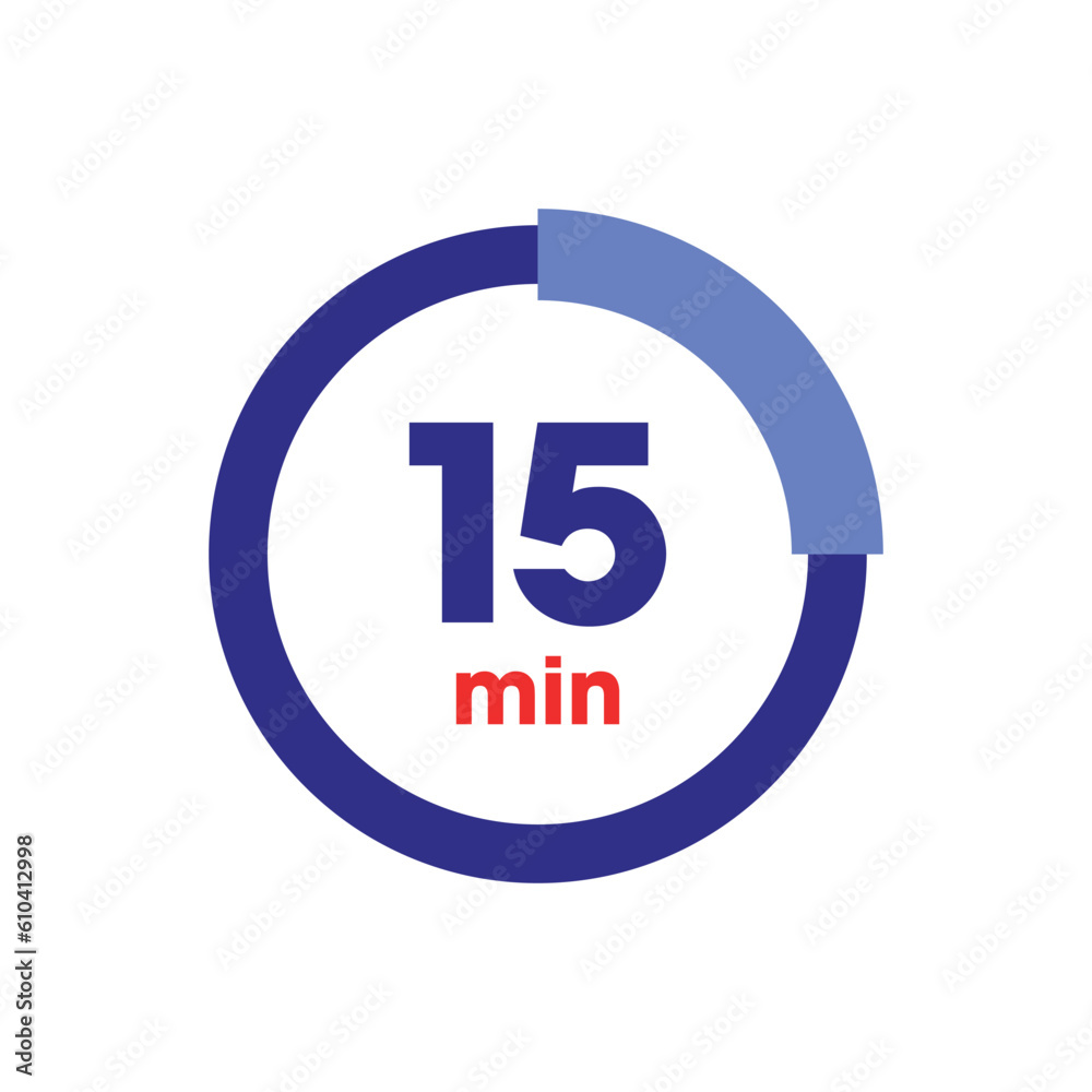 Clock Counting Down to Minutes Vector Template Clock Counting Down to Minutes Vector Template