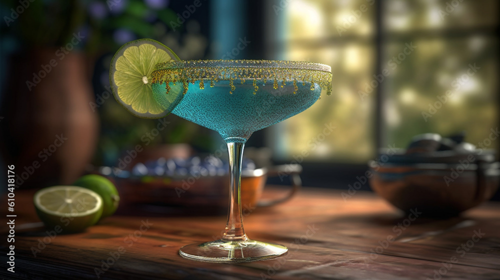 Exquisite Margarita Cocktail with Stunning Details