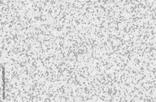 Christmas illustration with white blurred and clear snowflakes on gray background. White wallpaper.