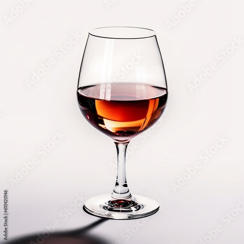 Bicchiere di vino rosè photo