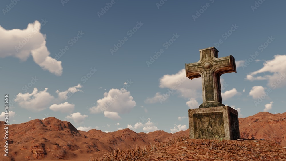 The cross in the desert