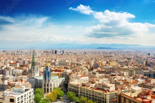 Barcelona Spain romantic holiday destination, generative artificial intelligence 