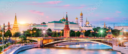 Canvas Print moscow city