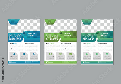modern trend professional business flyer design corporate vector file print layout