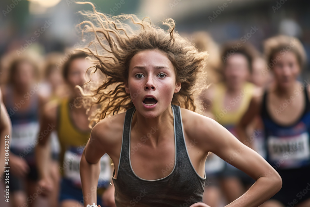 Fictional French girl race victory