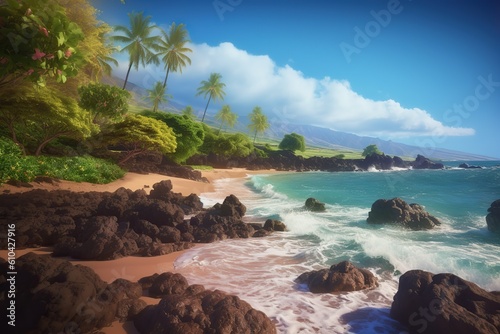 Maui Hawaii USA romantic holiday , generative artificial intelligence 