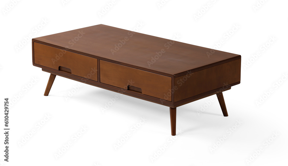 coffee table isolated white background . wooden coffee table isolated white background . wooden