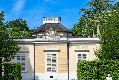 Das Badhaus im Schlossgarten des Schwetzinger Schlosses in Schwetzingen, Baden-Württemberg photo