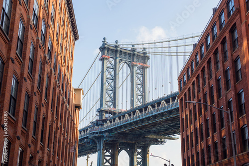 Closeup of Manhattan bridge, New York, USA © aniad