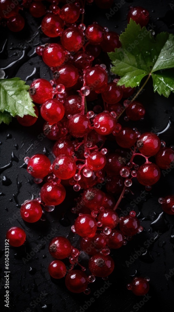 Fresh Organic Currant Berry Photorealistic Vertical Background. Healthy Vegetarian Diet. Ai Generated Lifelike Background with Delicious Juicy Currant Berry. Generative AI Fresh Organic Currant Berry Photorealistic Vertical Background. Healthy Vegetarian Diet. Ai Generated Lifelike Background with Delicious Juicy Currant Berry. Generative AI