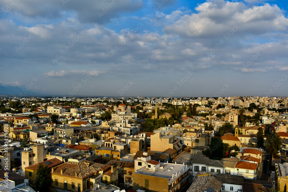 Vue panoramique sur le vieux Nicosie