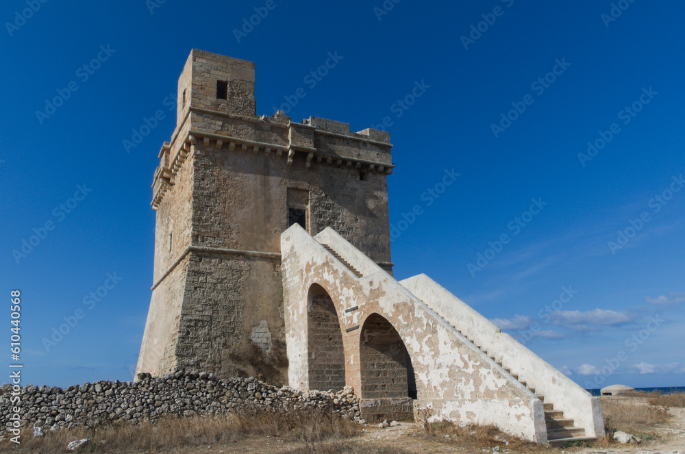 Torre Squillace ( Squillace  watchtower ) - Porto Cesareo, Apulia, Italy