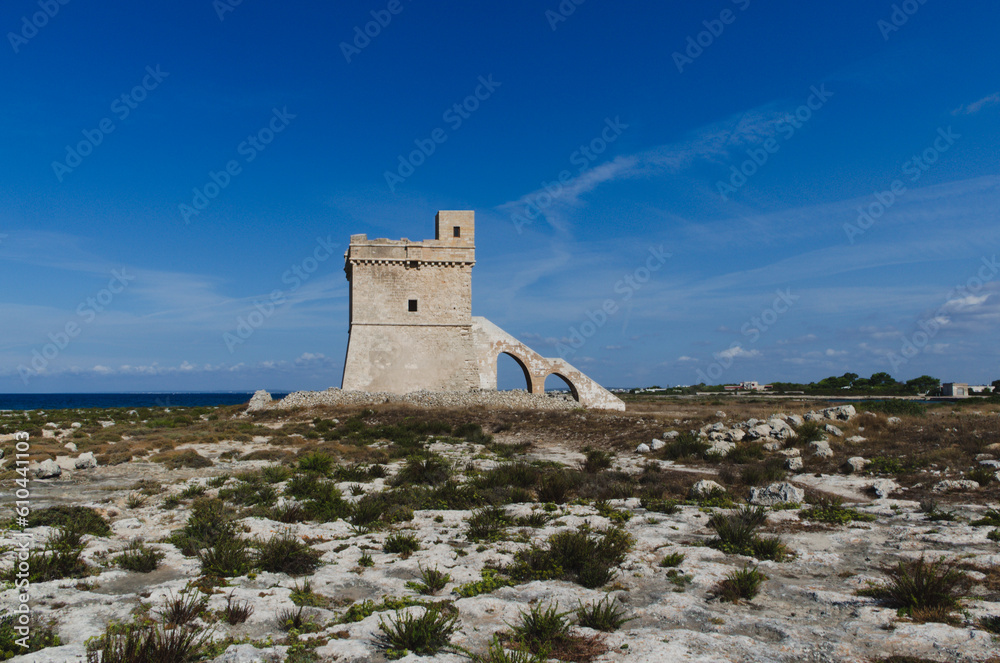 Torre Squillace ( Squillace  watchtower ) - Porto Cesareo, Apulia, Italy